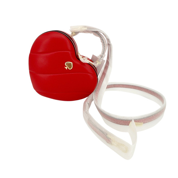 KATE SPADE New York Love Shack Quilted 3D Heart Crossbody+Additional Chain Strap - Picture 10 of 12